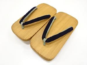 未使用品　鼻緒ビロード　男物下駄（24センチ）